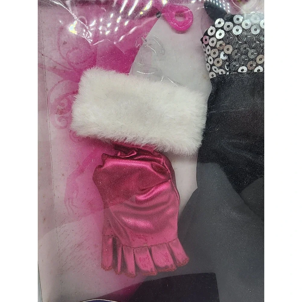 Fashion Story Be a Star Doll Clothes 3 Set Gown Floral Dress Faux Fur Jacket New